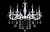 2056-8 MD purple white wiped chrome люстра подвесная