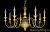 2079-8 MD gold satin nickle люстра подвесная