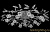8297-16 X CR люстра потолочная