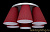 8980-6A red MD люстра потолочная